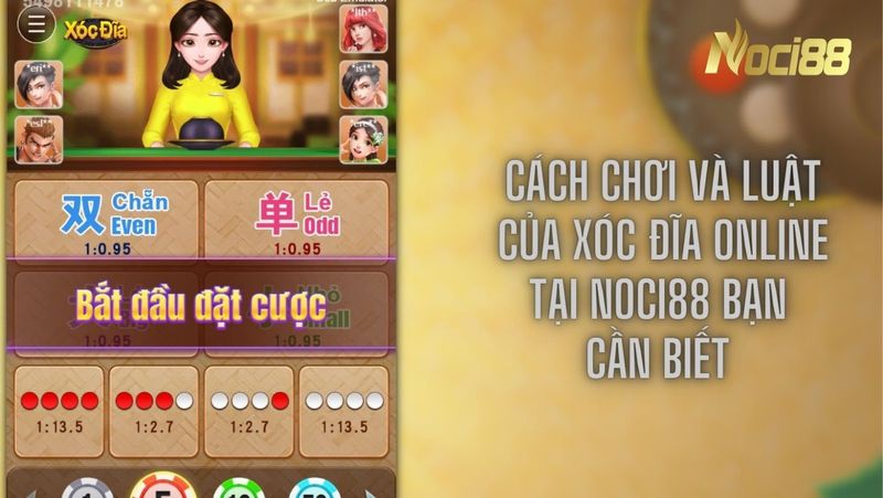 Cách chơi và luật của xóc đĩa online tại Noci88 bạn cần biết